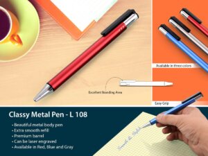 L108 – Classy Metal Pen